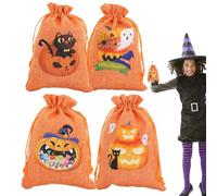 Cool Buongolone Spot - Bolsas De Dulces De Maquillaje, 4 Piezas De Halloween Bodie Bolsas | Festival De Tela No Tejida Tratada Para La Fiesta Del Mensajero BEG, Bolsas De Regalo Paquetes De I