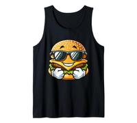 Cool Burger Happy Fast Food Gafas De Sol Verano Grunge Camiseta sin Mangas