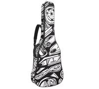 Cool Butterflies - Funda acolchada para guitarra acústica con bolsillos ajustables para correa de hombro, Multicolor 04, 42.9x16.9x4.7 in, Mochila informal