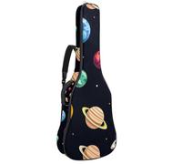 Cool Butterflies - Funda acolchada para guitarra acústica con bolsillos ajustables para correa de hombro, Multicolor 09, 42.9x16.9x4.7 in, Mochila informal