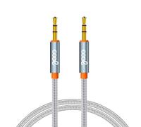 Cool Cable Jack 3.5mm Macho/Macho 1m Nylon Plateado