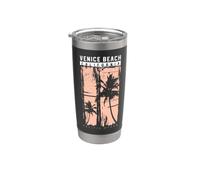 Cool California Venice Summer Vibes Venice Beach Graphic Vaso térmico de acero inoxidable de doble pared