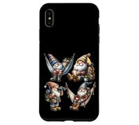 Cool Camping Gnomes For Dad Life and Mom Hikers Funny Hiking Carcasa para iPhone XS MAX