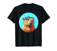 Cool Capybara Gafas de Sol Vibes Camiseta