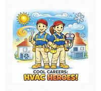Cool Careers: HVAC Heroes Coloring Book for Kids Skilled Trades & Blue Collar STEM Activity Book | Heating & Cooling Systems | 36 Pages with ... Introducing Kids to HVAC, Tools of the Trade