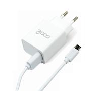 Cargador Red Conector Micro-USB Universal 3Amp (Carga Rápida) Cool Kit 2 En 1 Blanco