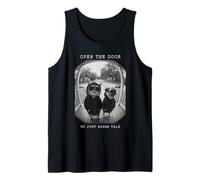 Cool Cat Pug Sudadera con Capucha Gafas de Sol Timbre Mirilla Humor Camiseta sin Mangas