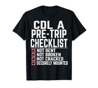 Cool CDL Trucker Art para Hombres Mujeres Camión Conductor CDL Camiseta