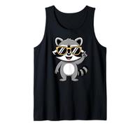 Cool Charming Raccoon with Sunglasses Camiseta sin Mangas