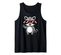 Cool Charming Raccoon with Sunglasses Camiseta sin Mangas