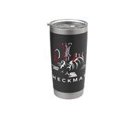 Cool Chess Checkmate Novelty Graphic T-Shirts & Cool Designs Vaso térmico de acero inoxidable de doble pared