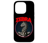Cool Chess Horse in Zebra Style Illustration Graphic Designs Carcasa para iPhone 14 Pro
