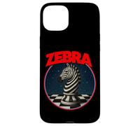 Cool Chess Horse in Zebra Style Illustration Graphic Designs Carcasa para iPhone 15 Plus