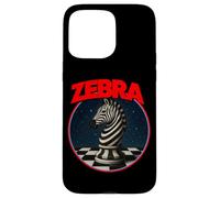 Cool Chess Horse in Zebra Style Illustration Graphic Designs Carcasa para iPhone 15 Pro MAX