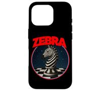 Cool Chess Horse in Zebra Style Illustration Graphic Designs Carcasa para iPhone 16 Pro