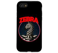 Cool Chess Horse in Zebra Style Illustration Graphic Designs Carcasa para iPhone SE (2020) / 7/8