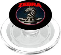 Cool Chess Horse in Zebra Style Illustration Graphic Designs PopSockets PopGrip para MagSafe