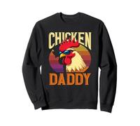 Cool Chicken Daddy Rooster Retro Gafas de Sol Farming Dad Sudadera