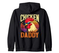 Cool Chicken Daddy Rooster Retro Gafas de Sol Farming Dad Sudadera con Capucha