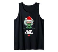 Cool Christmas Frankenstein Illustration Graphic Design Fun Camiseta sin Mangas