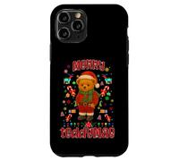 Cool Christmas Teddy Bear Illustration Graphic Designs Carcasa para iPhone 11 Pro