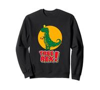 Cool Christmas Tree R-ex Funny Illustration Graphic Designs Sudadera