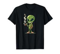 Cool Cigar Alien Busca de Amantes de Fumar en el Espacio Camiseta