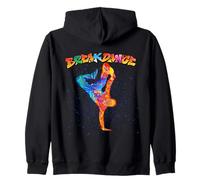 Cool Colorful Breakdancing & Hip Hop Music Graphic Designs Sudadera con Capucha
