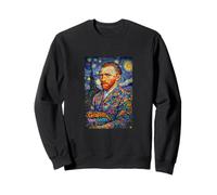 Cool Colorful Graffiti Van Gogh The Starry Night Street Art Sudadera