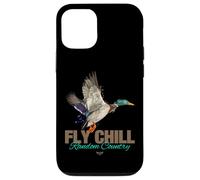 Cool Colorful Mallard Duck Fly Chill Random Country Graphic Carcasa para iPhone 12/12 Pro