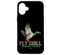 Cool Colorful Mallard Duck Fly Chill Random Country Graphic Carcasa para iPhone 16 Plus