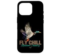 Cool Colorful Mallard Duck Fly Chill Random Country Graphic Carcasa para iPhone 16 Pro