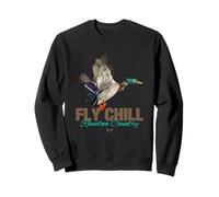 Cool Colorful Mallard Duck Fly Chill Random Country Graphic Sudadera