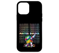 Cool Colorful Master Builder Dabbing Blocks Bricks Builder Carcasa para iPhone 12 Mini