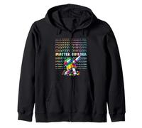 Cool Colorful Master Builder Dabbing Blocks Bricks Builder Sudadera con Capucha