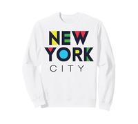 Cool Colorful New York City Illustration Graphic Design Sudadera