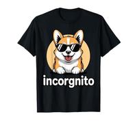 Cool Corgi Incorgnito Funny Dog Lover Camiseta