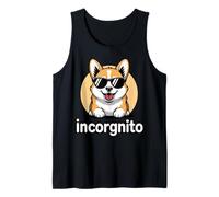 Cool Corgi Incorgnito Funny Dog Lover Camiseta sin Mangas