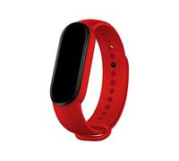 Cool Correa Xiaomi Mi Band 5 / Mi Band 6 / Amazfit Band 5 Liso Rojo