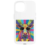 Cool Cow Pop Art For Men Women Dairy Farmer Farming Moo Cows Carcasa para iPhone 15
