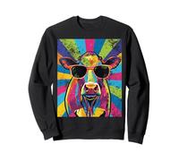 Cool Cow Pop Art For Men Women Dairy Farmer Farming Moo Cows Sudadera