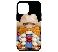 Cool Cowgirl Mom with Western Boots & Hat Funny Rodeo GNOME Carcasa para iPhone 12 Mini