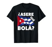 Cool Cuban Flag w/ Funny Cuban Saying Spanish Greeting Camiseta