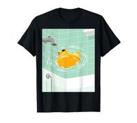 Cool Cute Adorable Funny Rubber Yellow Duck Bath Time Fun Camiseta