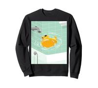 Cool Cute Adorable Funny Rubber Yellow Duck Bath Time Fun Sudadera