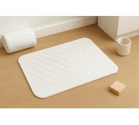 Cool&Cute Alfombra de Baño Diatomita, Gris, Material de Diatomita, 60x39 cm, Antideslizante, Diseño Moderno, Superficie Texturizada, Rectangular, Resistente a la Humedad