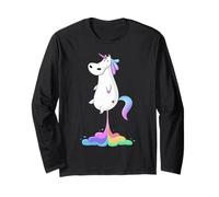 Cool Cute Unicorn tee Shirts, I Love Unicorn, Unicorn Magic Manga Larga