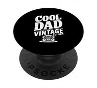 Cool Dad Vintage Edition Radio Lover para Padres PopSockets PopGrip Adhesivo