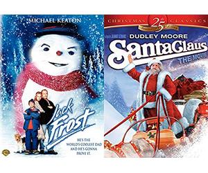 Cool Dads + Crazy Elves Modern Holiday Classics: Jack Frost & Santa Claus The Movie (25th Anniversary Edition) Classic Christmas Double Feature DVD BUNDLE)