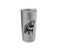 Cool Diablo De Tasmania Gafas Dibujo Vaso térmico de acero inoxidable de doble pared